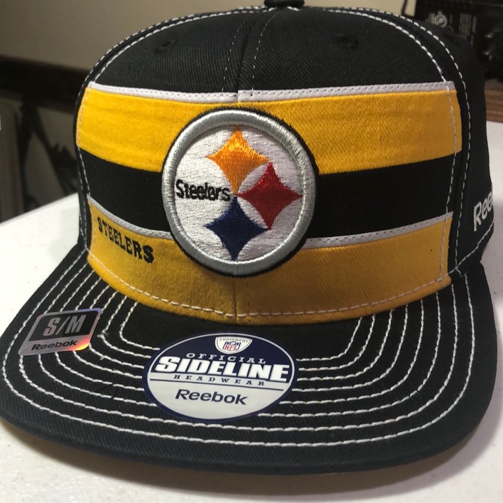 Pittsburgh Steelers NFL Reebok Player Sideline On Field Hat Cap Men’s S/M